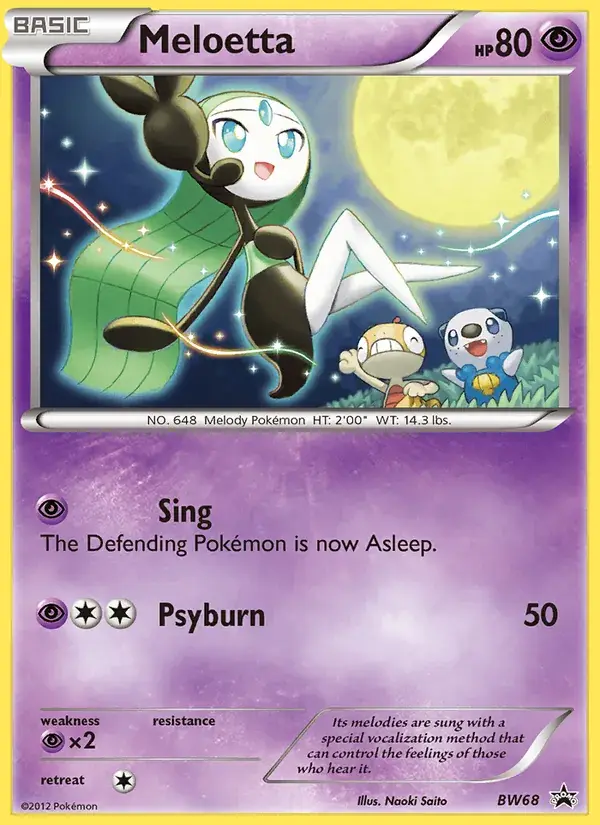 Meloetta, BW Black Star Promos BW68/101