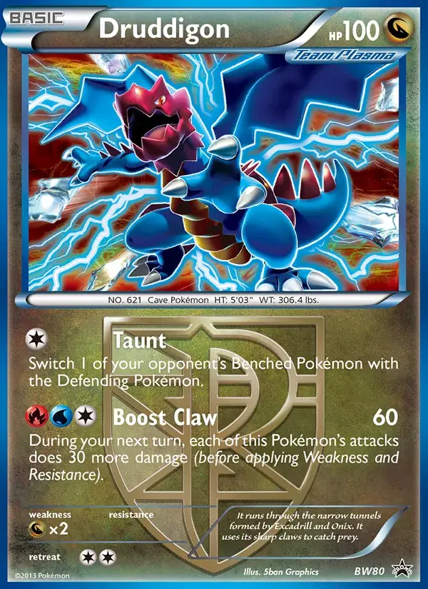 Druddigon, BW Black Star Promos BW80/101