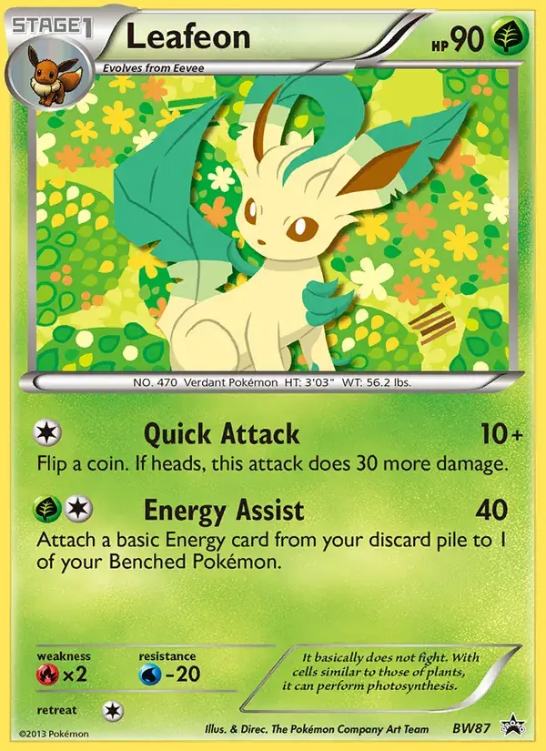 Leafeon, BW Black Star Promos BW87/101