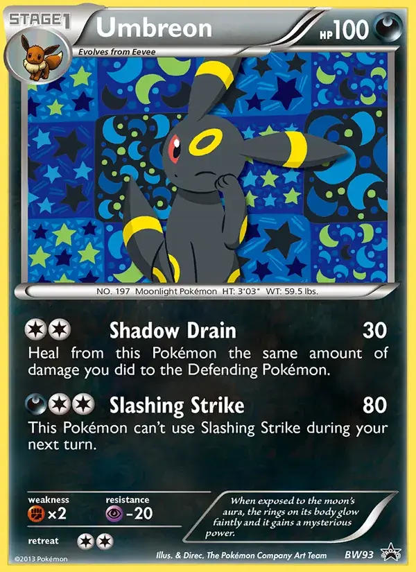 Umbreon, BW Black Star Promos BW93/101