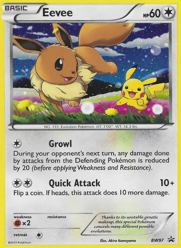 Eevee, BW Black Star Promos BW97/101