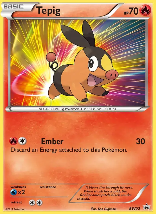 Tepig, BW Black Star Promos BW02/101