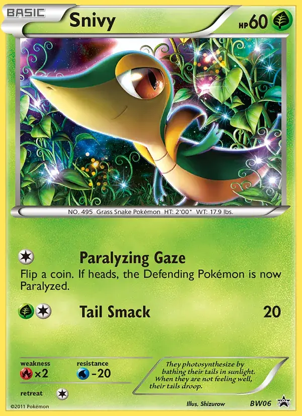 Snivy, BW Black Star Promos BW06/101