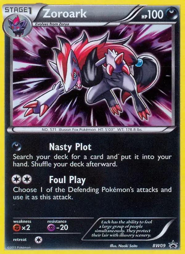 Zoroark, BW Black Star Promos BW09/101