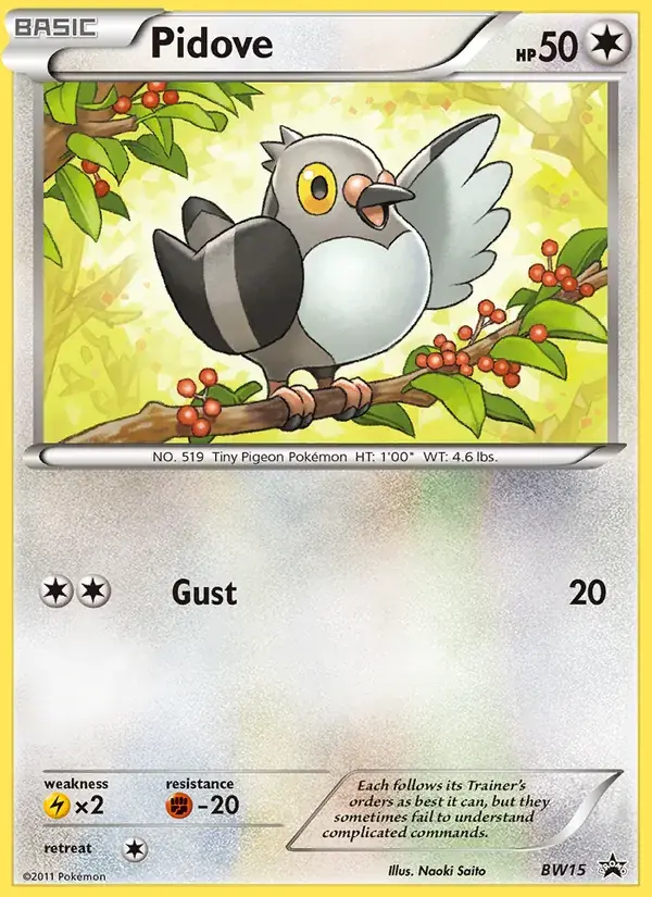 Pidove, BW Black Star Promos BW15/101