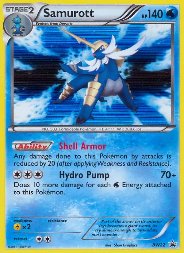 Samurott, BW Black Star Promos BW22/101