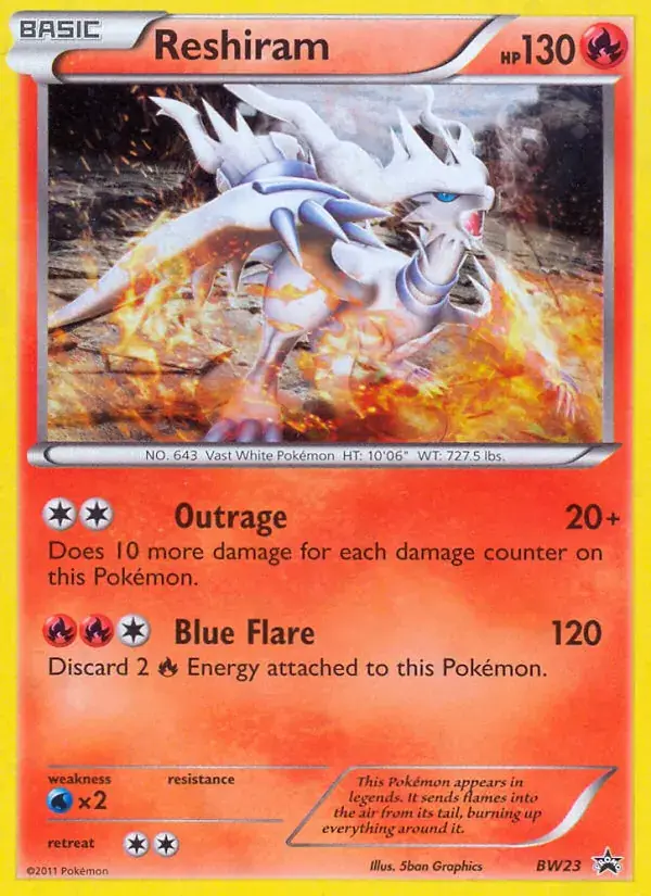 Reshiram, BW Black Star Promos BW23/101