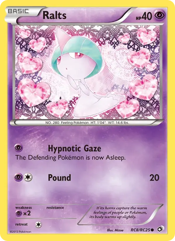 Ralts, Legendary Treasures RC8/113