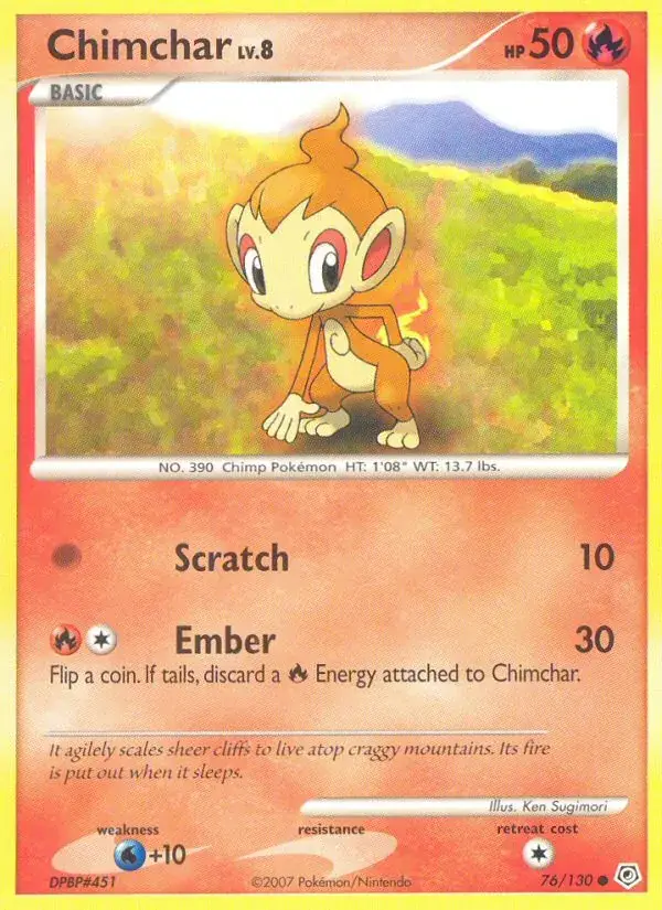 Chimchar, Diamond & Pearl 76/130