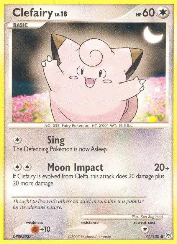 Clefairy, Diamond & Pearl 77/130