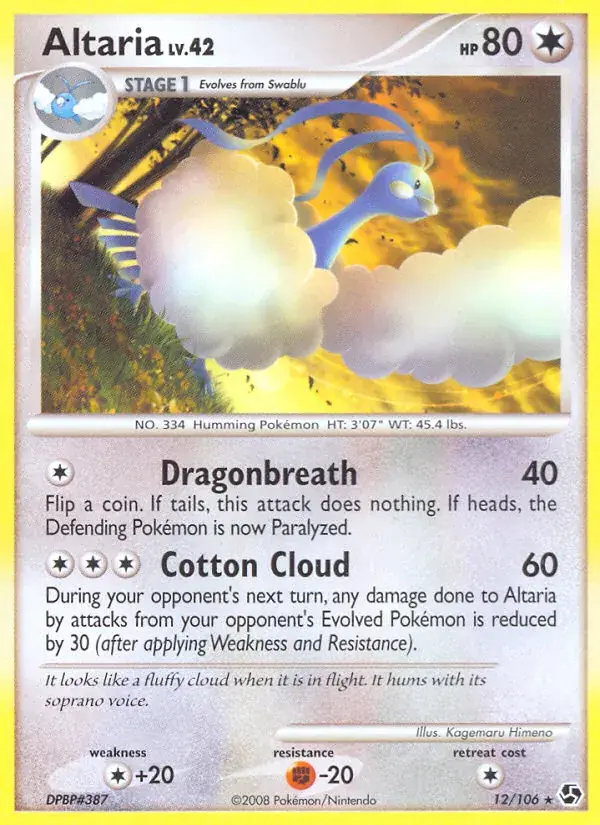 Altaria, Great Encounters 12/106