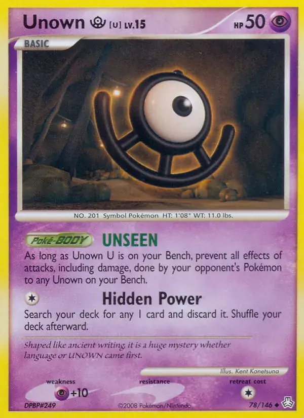Unown U, Legends Awakened 78/146