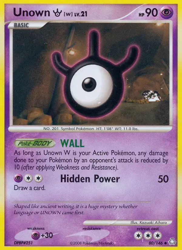 Unown W, Legends Awakened 80/146