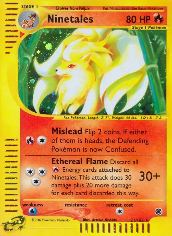 Ninetales, Expedition Base Set 21/165