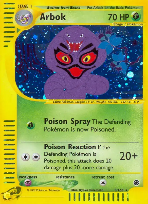 Arbok, Expedition Base Set 3/165