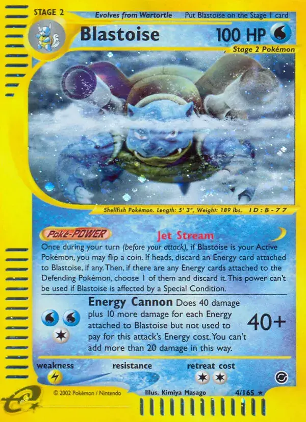 Blastoise, Expedition Base Set 4/165
