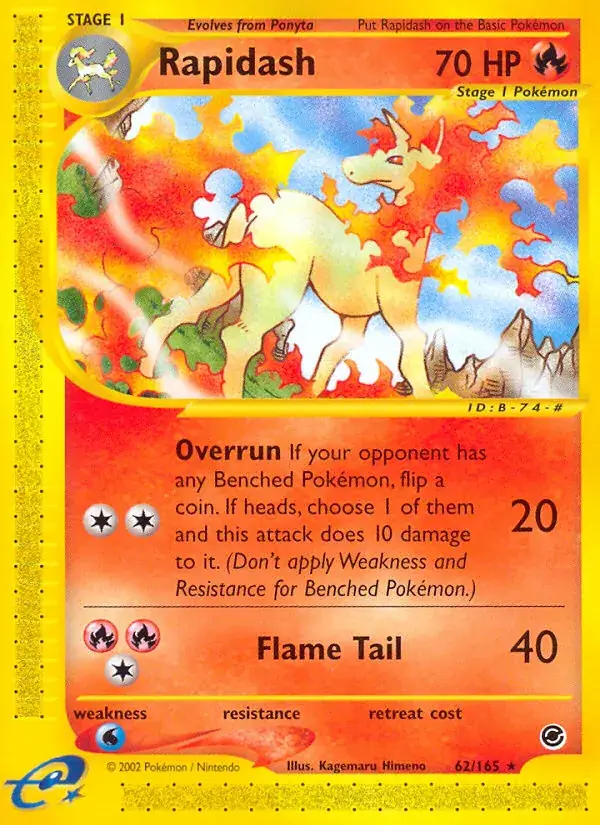 Rapidash, Expedition Base Set 62/165