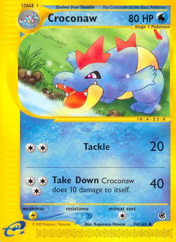 Croconaw, Expedition Base Set 74/165