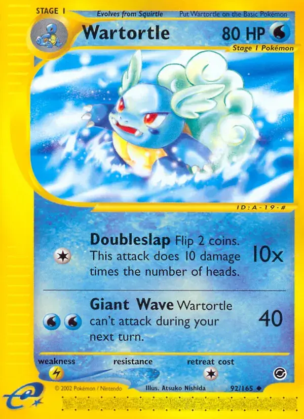 Wartortle, Expedition Base Set 92/165