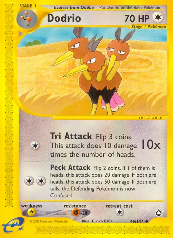 Dodrio, Aquapolis 46/147