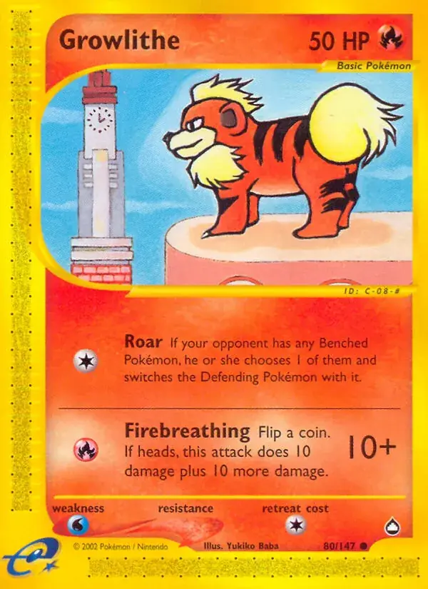 Growlithe, Aquapolis 80/147