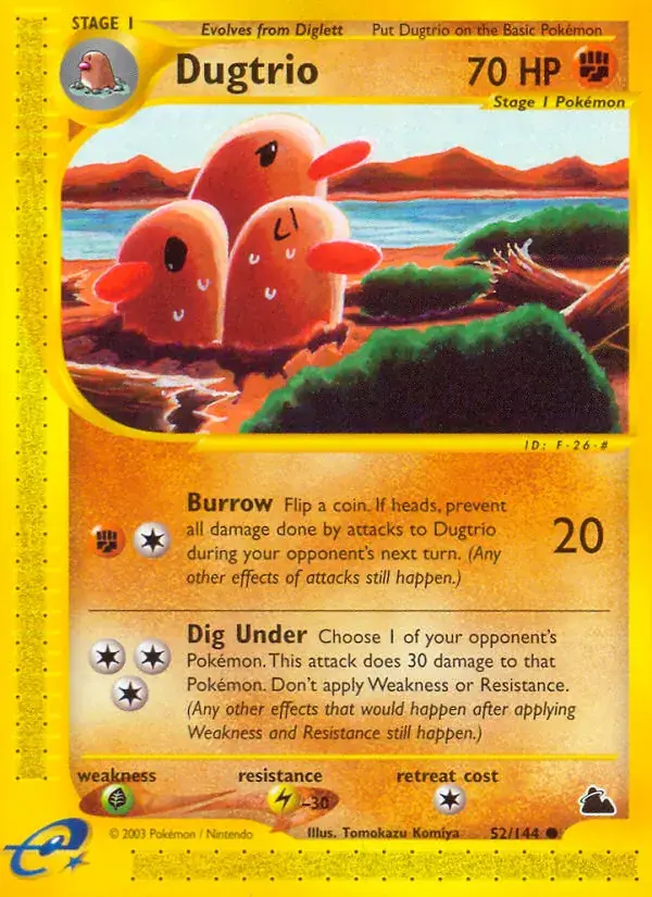 Dugtrio, Skyridge 52/144