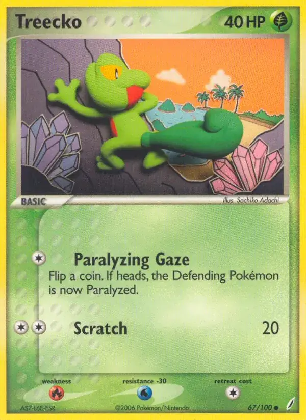 Treecko, Crystal Guardians 67/100