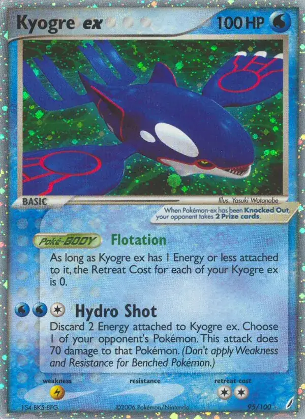 Kyogre ex, Crystal Guardians 95/100