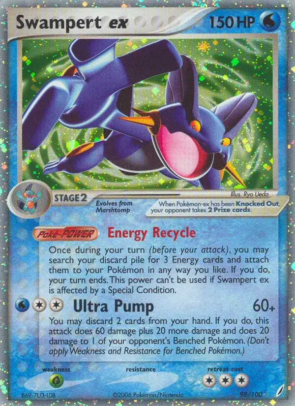 Swampert ex, Crystal Guardians 98/100