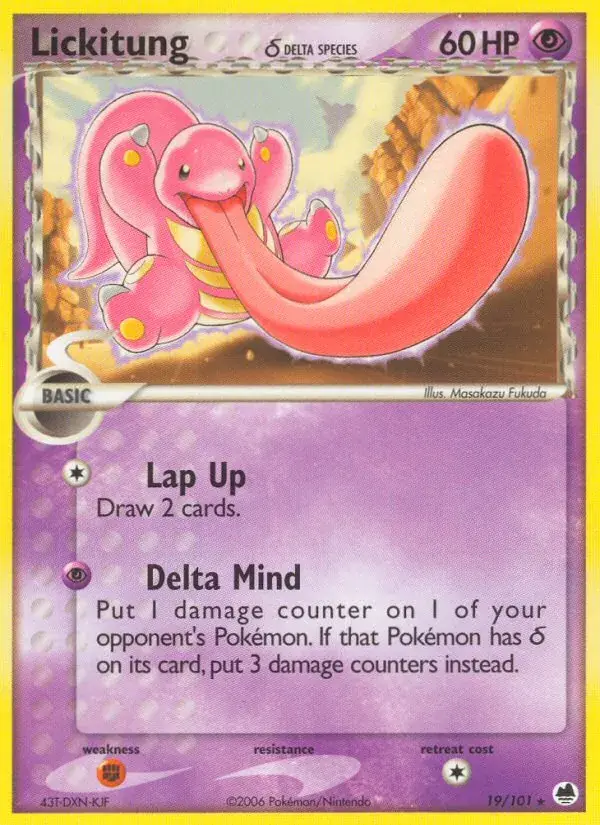 Lickitung δ, Dragon Frontiers 19/101