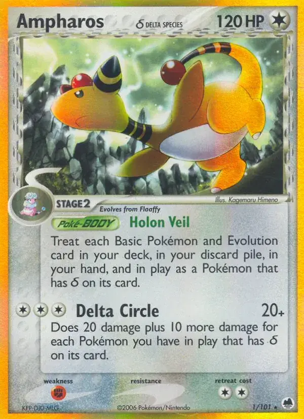 Ampharos δ, Dragon Frontiers 1/101