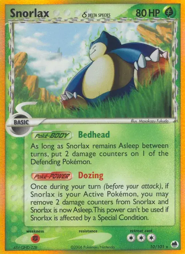 Snorlax δ, Dragon Frontiers 10/101