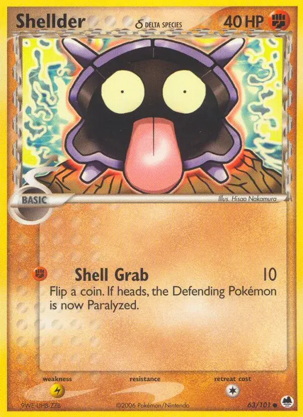 Shellder δ, Dragon Frontiers 63/101