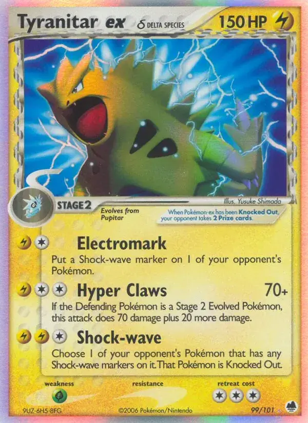 Tyranitar ex δ, Dragon Frontiers 99/101