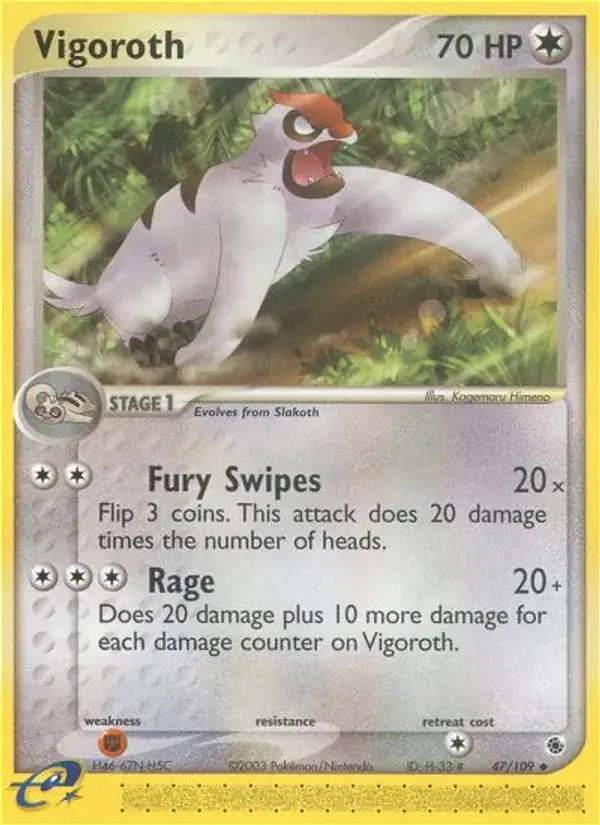 Vigoroth, Ruby & Sapphire 47/109