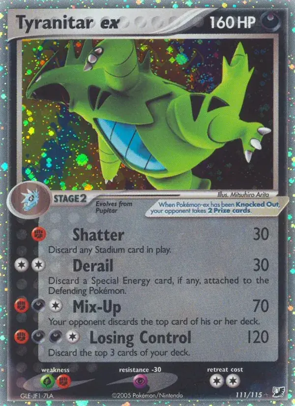 Tyranitar ex, Unseen Forces 111/115