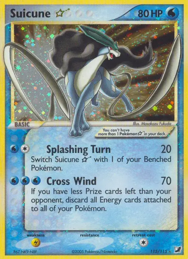 Suicune ☆, Unseen Forces 115/115
