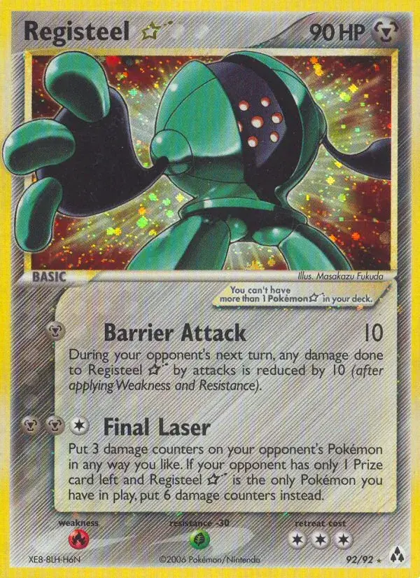 Registeel ☆, Legend Maker 92/92