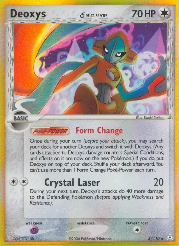 Deoxys δ, Holon Phantoms 5/110
