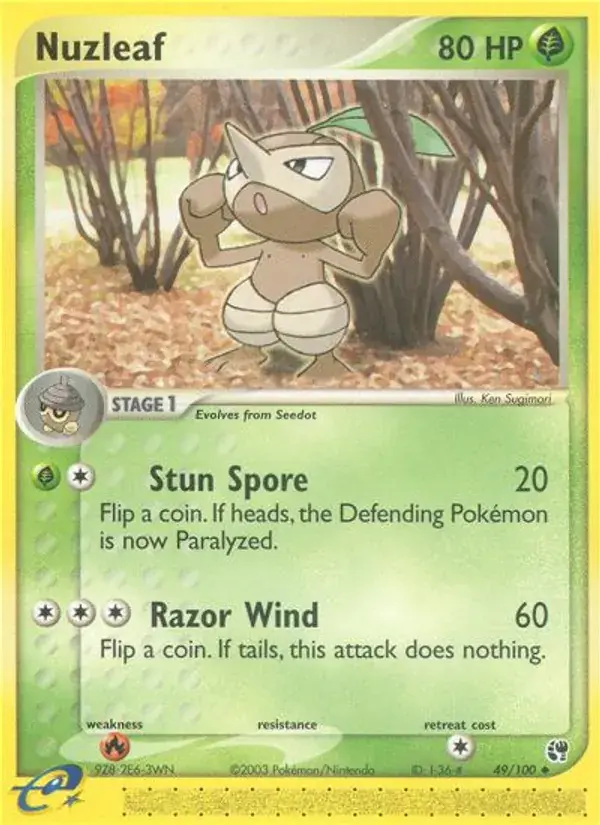 Nuzleaf, Sandstorm 49/100