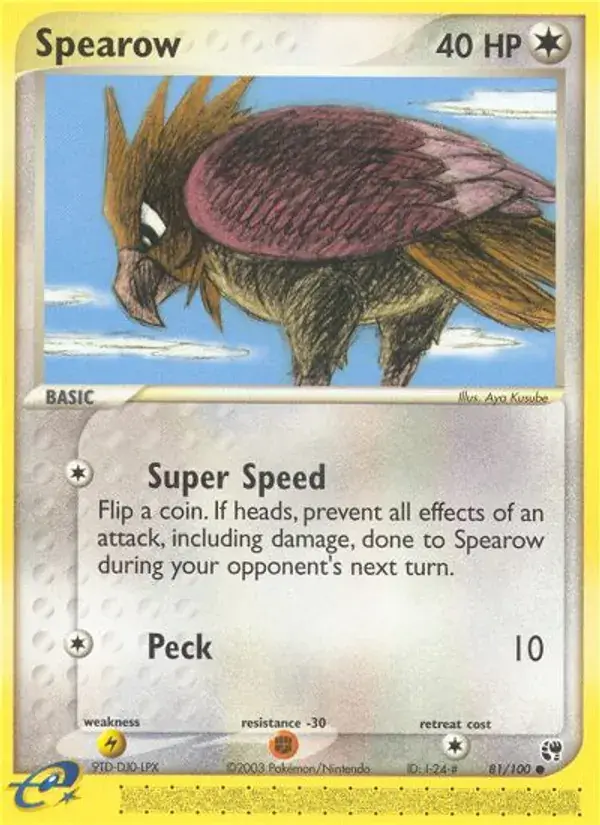 Spearow, Sandstorm 81/100