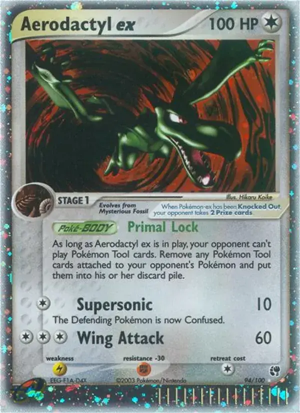 Aerodactyl ex, Sandstorm 94/100
