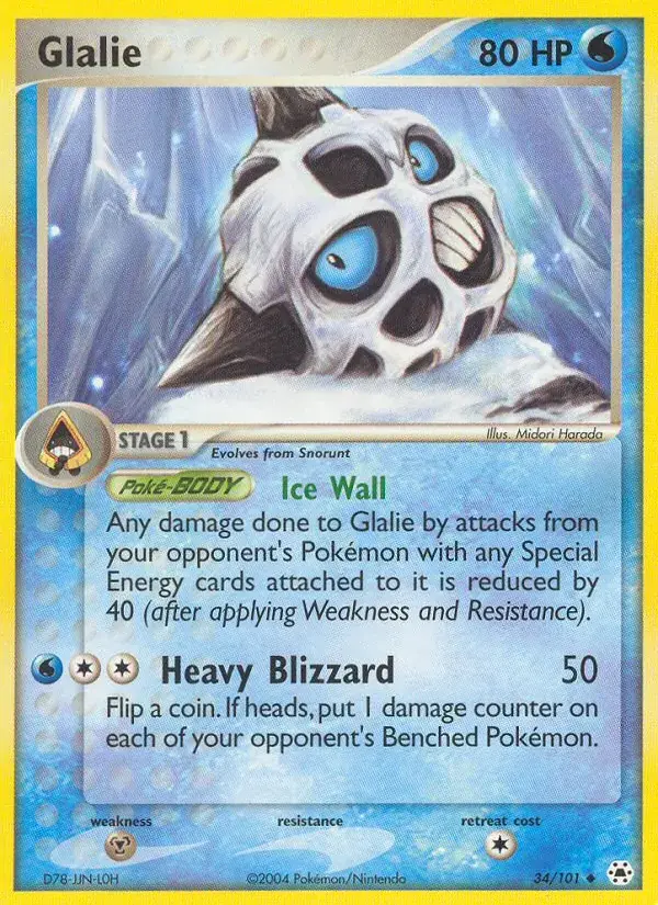 Glalie, Hidden Legends 34/101