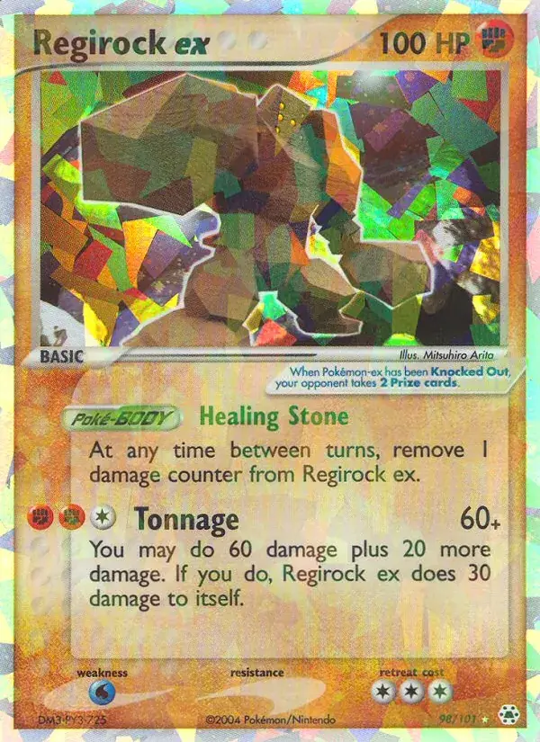 Regirock ex, Hidden Legends 98/101