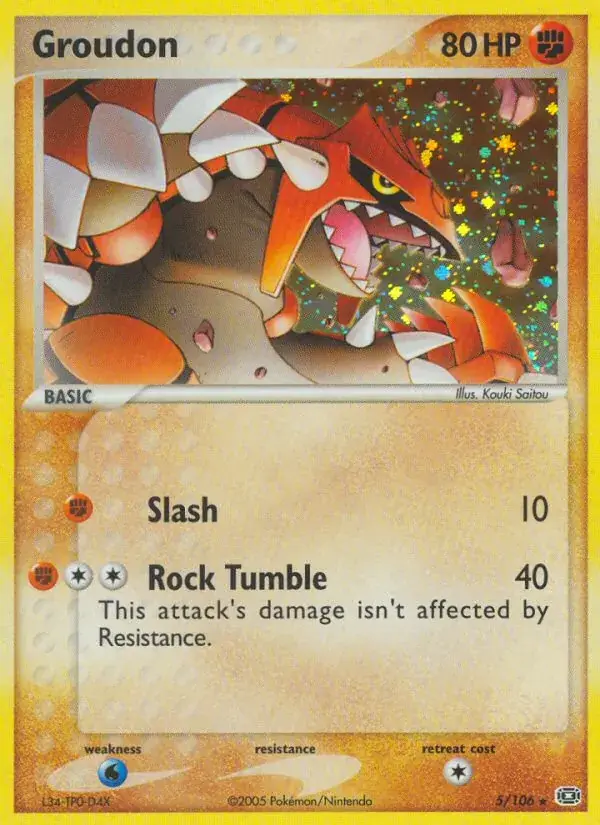 Groudon, Emerald 5/106