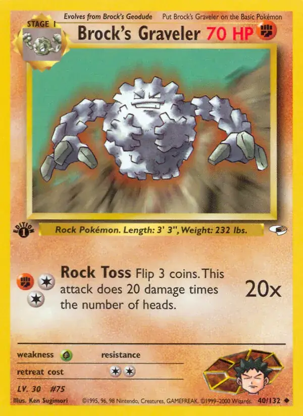 Brock's Graveler, Gym Heroes 40/132