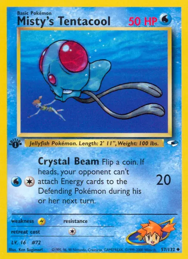 Misty's Tentacool, Gym Heroes 57/132