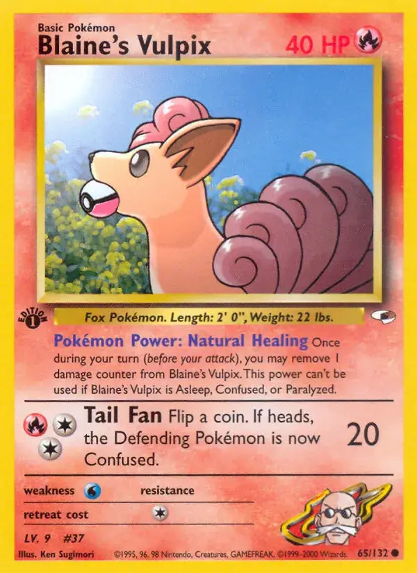 Blaine's Vulpix, Gym Heroes 65/132