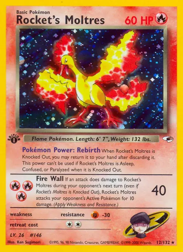 Rocket's Moltres, Gym Heroes 12/132
