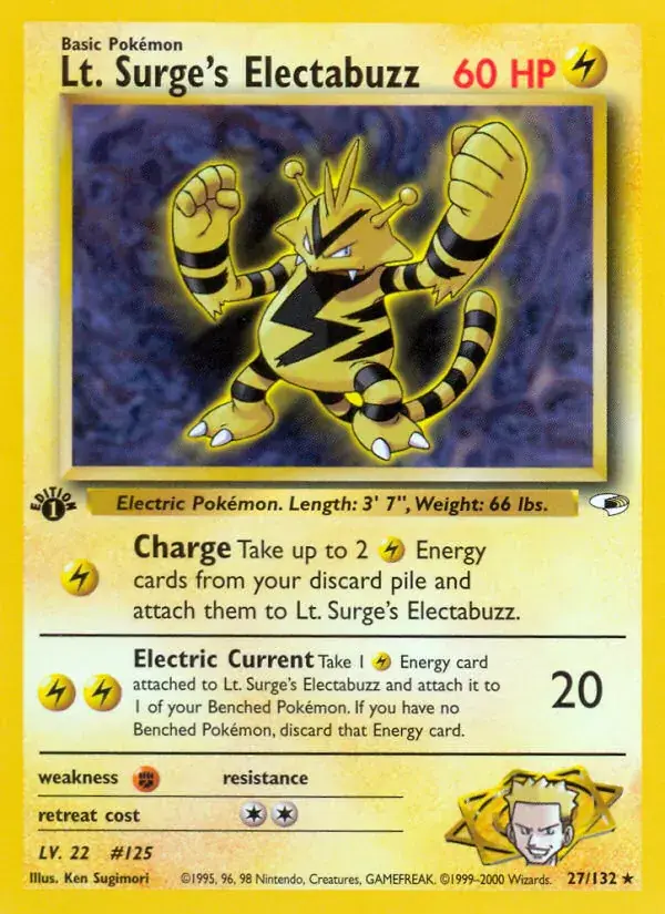 Lt. Surge's Electabuzz, Gym Heroes 27/132